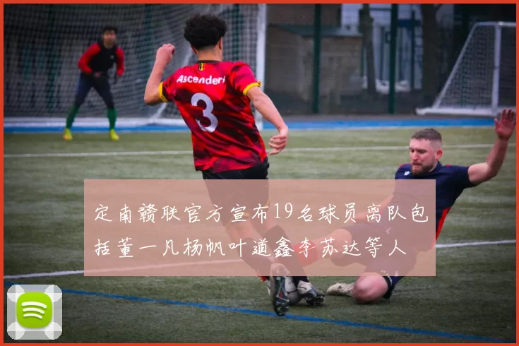 定南赣联官方宣布19名球员离队包括董一凡杨帆叶道鑫李苏达等人