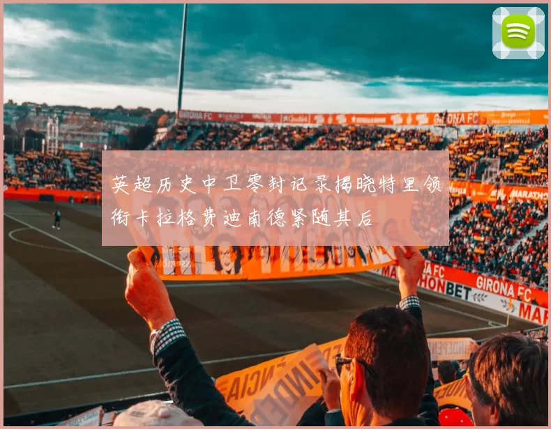 英超历史中卫零封记录揭晓特里领衔卡拉格费迪南德紧随其后